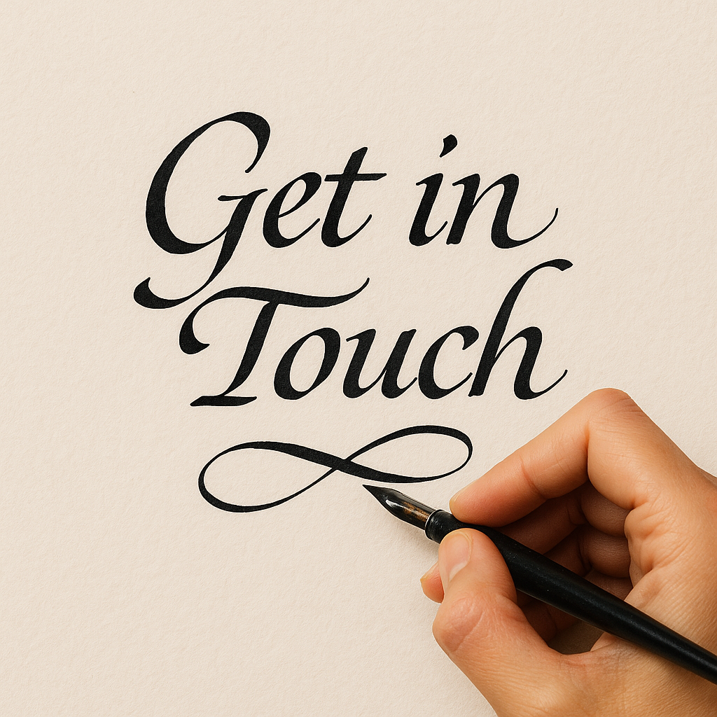 Calligraphy Contact Illustration