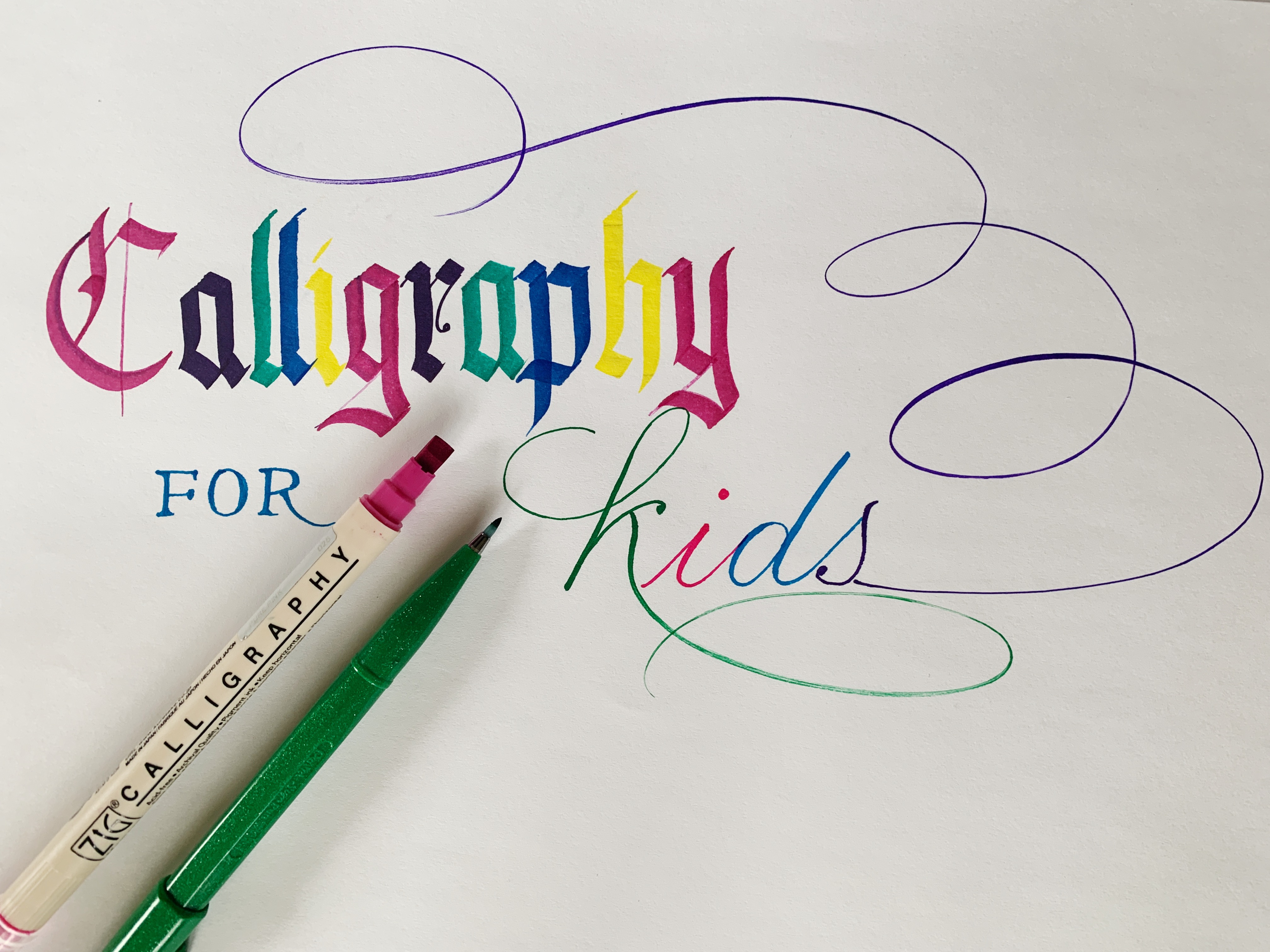 Calligraphy style for kids