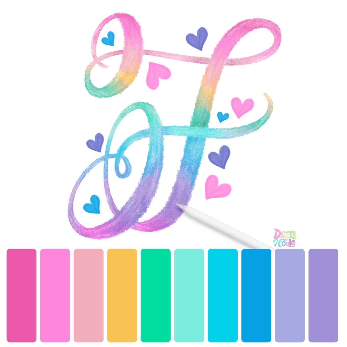 Crayon Calligraphy for Kids